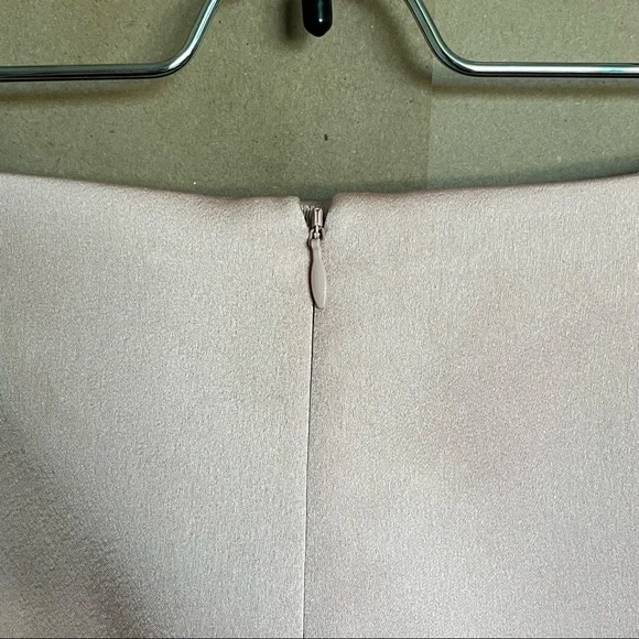 ✨NWT✨🏷Ann Taylor: Pale Pink A-line/Flare Satin-Sheen Fully-Line Skirt - Picture 7 of 14